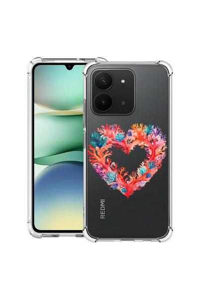 bestcase Carcasă antișoc pentru Xiaomi Redmi 15C 4G (171 mm), culoare inimă d...