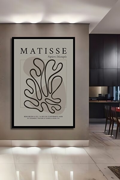 Teona Ahşap Tablou decorativ din lemn dreptunghiular cu aspect de cadru Matis...