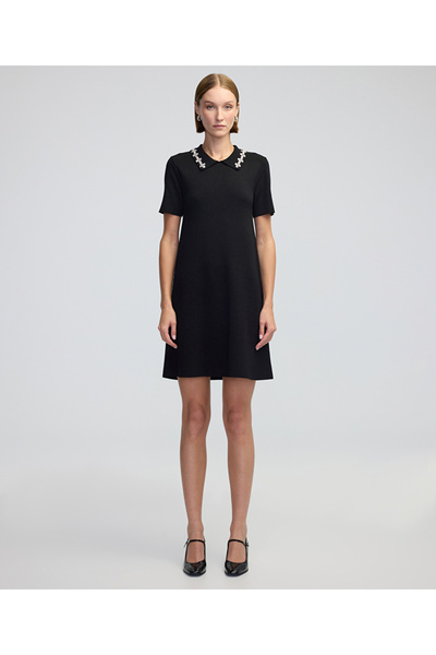 İpekyol Kristal taş işlemeli elbise