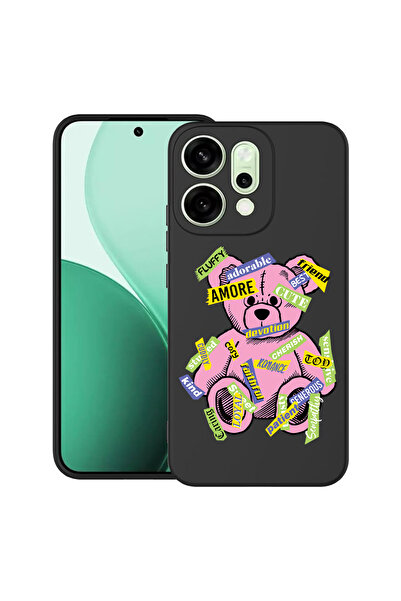 bestcase Carcasă ultrasubțire TPU pentru Oppo Reno14 5G, Teddy Bear Amour, 20...