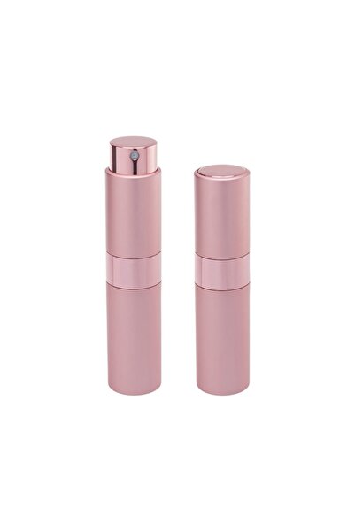 DROPY Recipient cosmetic cu spray, pentru uleiuri esențiale sau parfumuri, 10 ml, mecanism Twist roz