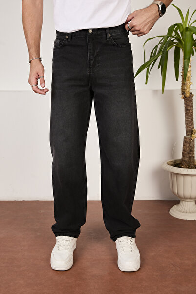 FRANKNESS JNS Men's Baggy Jeans Relaxed Fit Pants