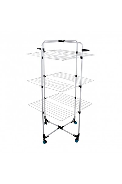 ZanaCasei Mobile Vertical Clothes Dryer - 30m Drying Surface, Hanger Support, Compact Design