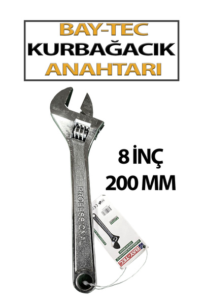 Baytec İngiliz Anahtarı (Kurbağcık) 8 İnç Bay-Tec