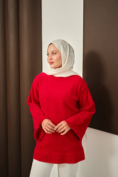 LOCCO Women's Yumoş Knitwear Tunic Red