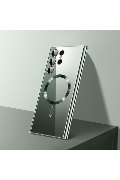 SKYDDAR INNOVATION Θήκη για Samsung Galaxy S25 Ultra, Luxury Shield Magsafe, σετ αυτοκόλλητων, Μπλε