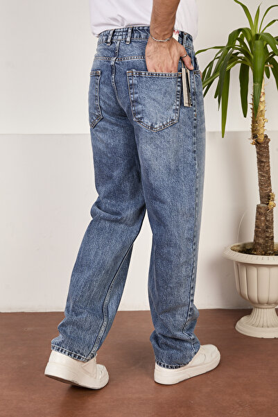 FRANKNESS JNS Erkek Baggy Jeans Rahat Kesim Pantolon