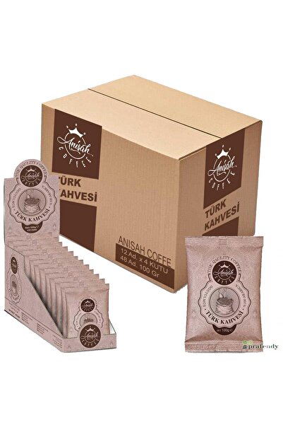 Anisah Coffee قهوة أنيسة التركية المطحونة بالجملة 100 جرام × 48 قطعة