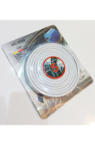 AUTO LUXURY Oto Araba Kapı Koruma Fitili BEYAZ 5 metre Parlak Renk Çarpma Çiz...