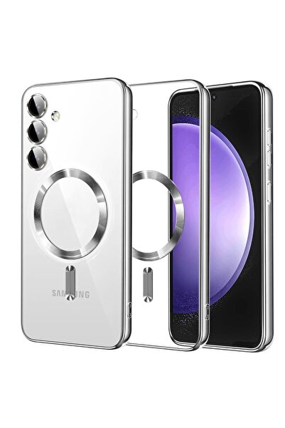 SKYDDAR INNOVATION Θήκη για Samsung Galaxy S23 FE, Luxury Shield Magsafe, σετ αυτοκόλλητων, Ασημί