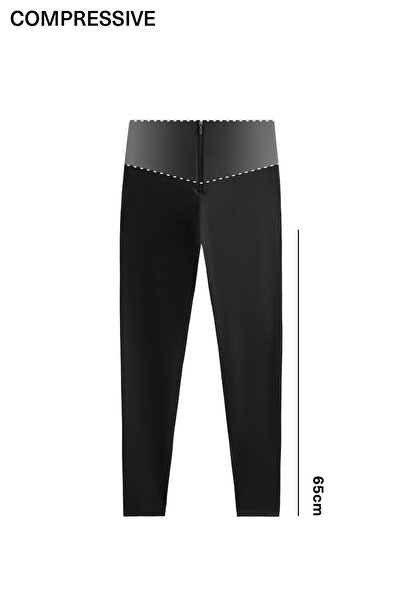 Oysho Fermuarlı Compressive core control yüksek belli bilek hizasında tayt