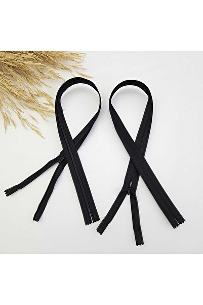 Kaf Kumaş Hidden Skirt Zipper |   Hidden Zipper Length: 50 cm Black