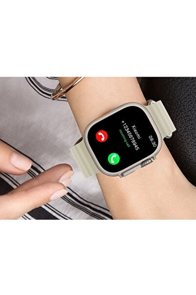 MagExpert Smartwatch Ultra Plus + Wireless Headphones Set, gray strap, Wireless charger