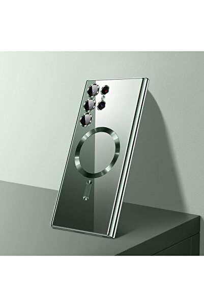 SKYDDAR INNOVATION Θήκη για Samsung Galaxy S23 Ultra, Luxury Shield Magsafe, σετ αυτοκόλλητων, Χρυσή