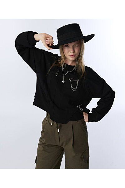 Twist KARMA METAL AKSESUARLI SWEATSHIRT
