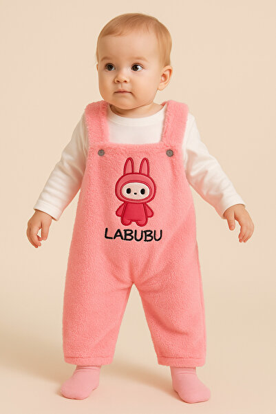 GMG Baby Labubu - Rabbit Lovely Embroidered Welsoft Salopet Set - Baby Girl -...