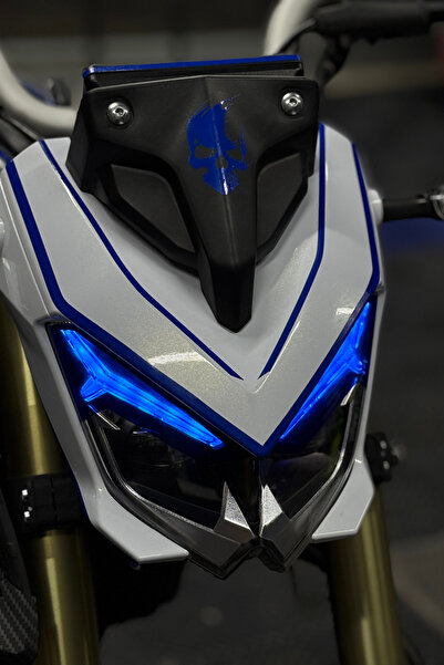 Banxtre RKS SRK125-S için Mavi Renk Far Tasarım Film Sticker (Sağ ve Sol)