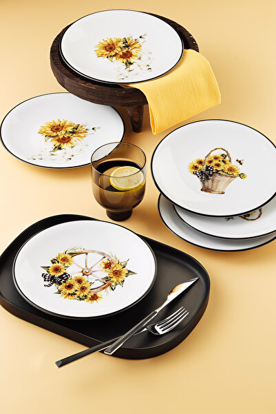 Kütahya Porselen Günebakan 6 Piece 21 cm Serving Plate