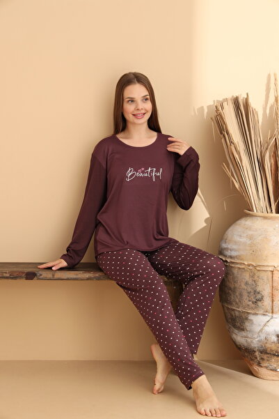 ELİTOL Beautiful Plum Pajama Set