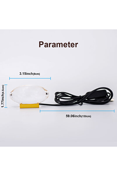 Choice 1Piece Size LED Crystal Desk Light Colorful Egg-shaped Night Light Home Decor Creative Projector Ang