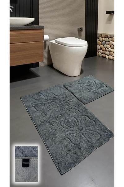 Chandler Home Набір бавовняних килимків для ванної кімнати Zamantı – 2 штуки ...