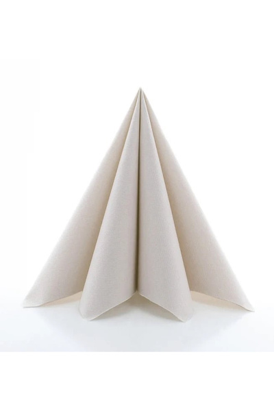 Mank Șervețele festive Linclass - Pebble Stone (bej pal) / 40 x 40 cm / 20 buc