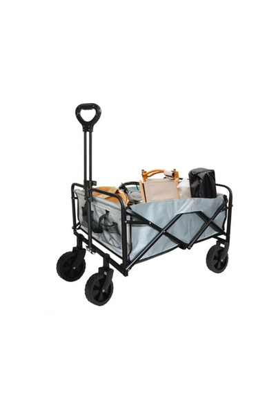 Ch Multi-purpose foldable travel trolley, easy to move, gray