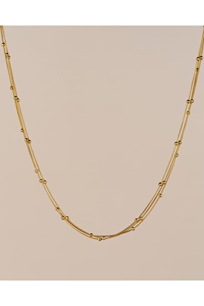 Portakal Esintisi قلادة ليفورا الثلاثية من الفولاذ على شكل دوريكا