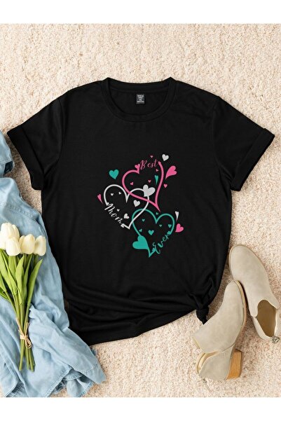 ZEMLİYA Kısa Kollu Yuvarlak Yaka kalip Baskılı Tişört