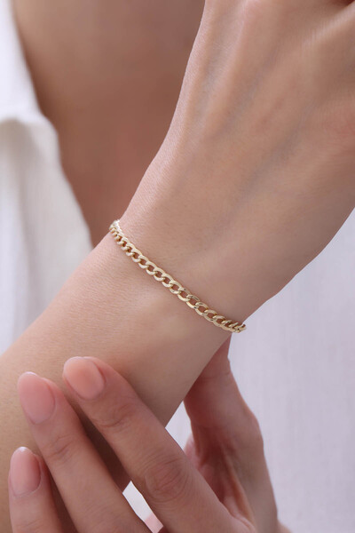 YAVUZ KUYUMCULUK 14 Ayar Altın Gurmet Bileklik