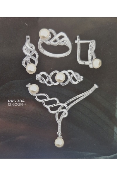 Pars 925 AYAR GÜMÜŞ İNCİ SET