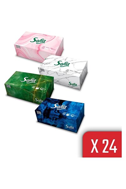Sofia Kutu Mendil 100 Yaprak x 24
