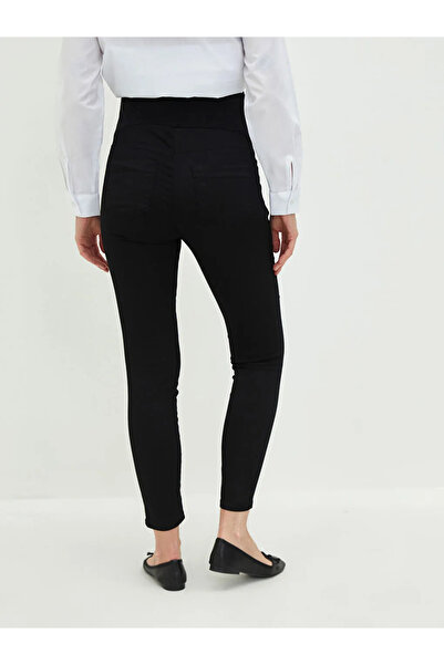 LC Waikiki LCWAIKIKI Maternity Siyah Karın Panelli Jüpiter Süper Skinny Fit Hamile Jean Pantolon