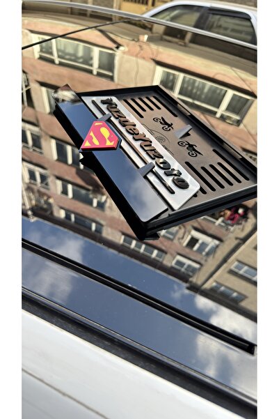 3M MOTOSİKLET PLAKALIK LAZER TASARIM SUPERMEN UYUMLU