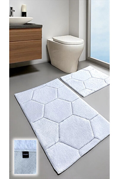 Chandler Home Göksu Cotton Bath Mat Set – 2-Piece Woven Base, Soft Textured Design