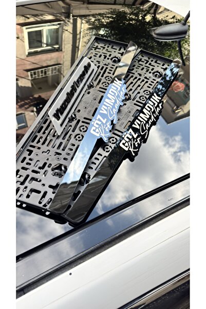 3M Lazerli Pleksi Özel Logolu Plakalık 2 Adet GÖZ YUMDUK KÖR SANDILAR