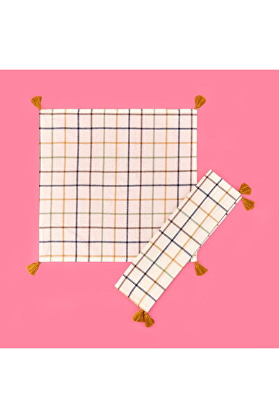 My Home Myhome Madison 2-Piece Fabric Napkin - Ecru / Colored - 45X45 cm