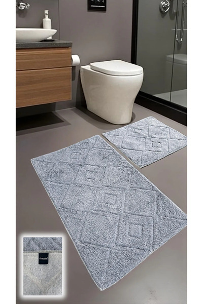 Chandler Home Набір бавовняних килимків для ванної кімнати Madra – 2 штуки з ...