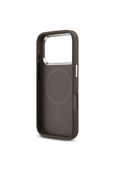 Guess Θήκη για iPhone 17 Pro Max, Σκληρή θήκη 4G Classic με λογότυπο MagSafe, Καφέ
