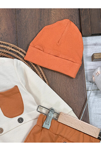 BİSCOİ Babybiscoi Piece Beret Casual Baby Boy Set