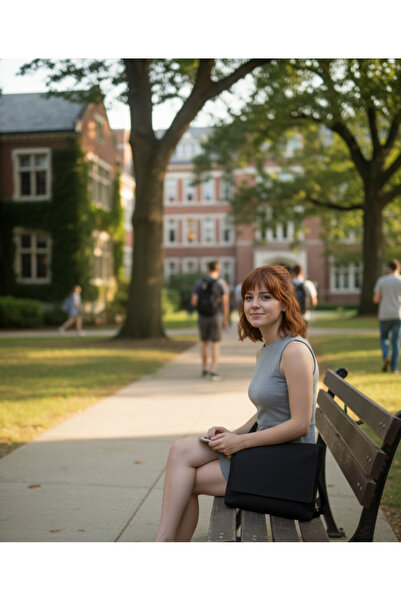 Cemira Black Street Style Canvas Messenger Bag, Tote Bag, Pinterest Bag, Book...