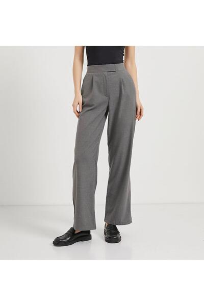 Arma Life KADIN CIRTLI PALAZZO PANTOLON ORTA GRİ