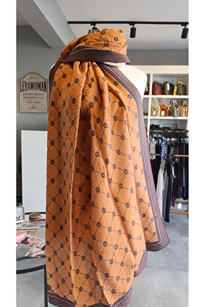 Loryan SCARF DİAMOND PİENO PAMUK VİSKON ŞAL MONOGRAM