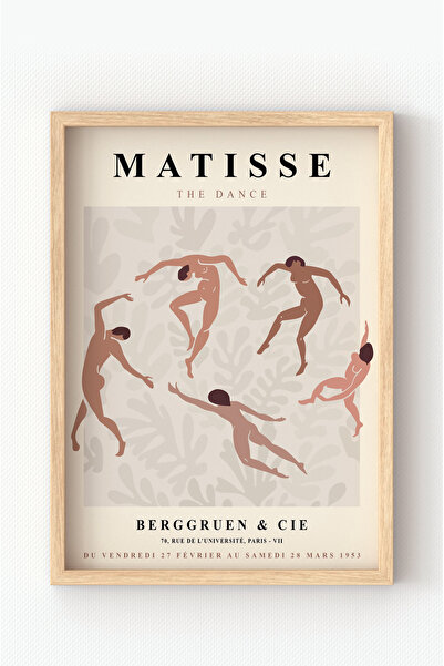MIOVI Ahşap Çerçeveli Matisse “The Dance” Poster – Sanatsal Modern Dans Duvar...