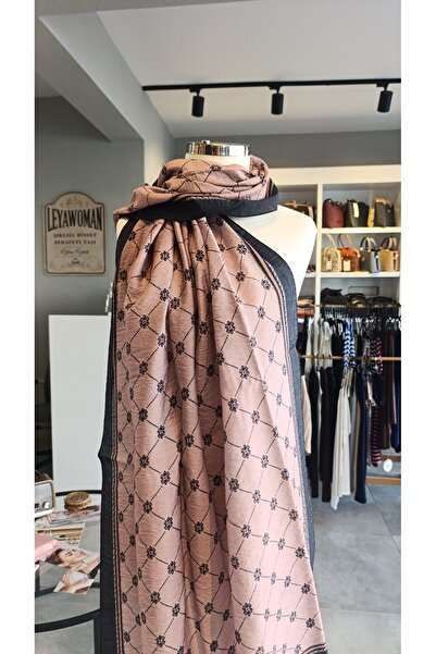Loryan SCARF DİAMOND PİENO PAMUK VİSKON ŞAL MONOGRAM