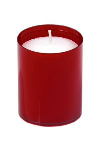 Mank Lumânare cilindrică în borcan de plastic bordo, Ø 5 cm x h 6,5 cm, 1 buc.