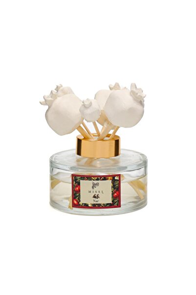 Missi Yılbaşı 150 ml Seramik Taş Bambu Çubuklu Nar Oda Kokusu