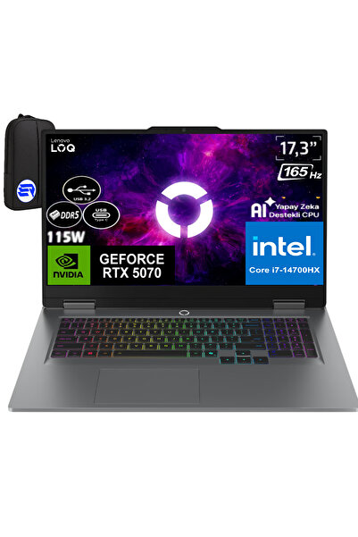 LENOVO LOQ 17IRX10 i7-14700HX 24GB 2TB SSD RTX5070 FHD 17,3" 165Hz Win11P 83J...