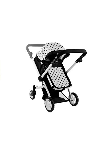 LeanToys 2 in 1 doll stroller for children Alice, size 64 x 38 x 68 cm, with backrest, hood and handle