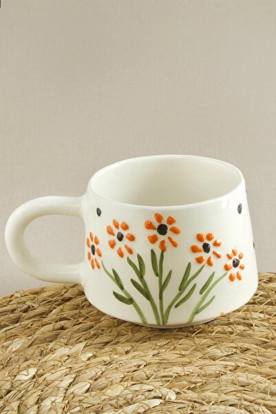 CT STONES Floral Patterned Ceramic Mug
